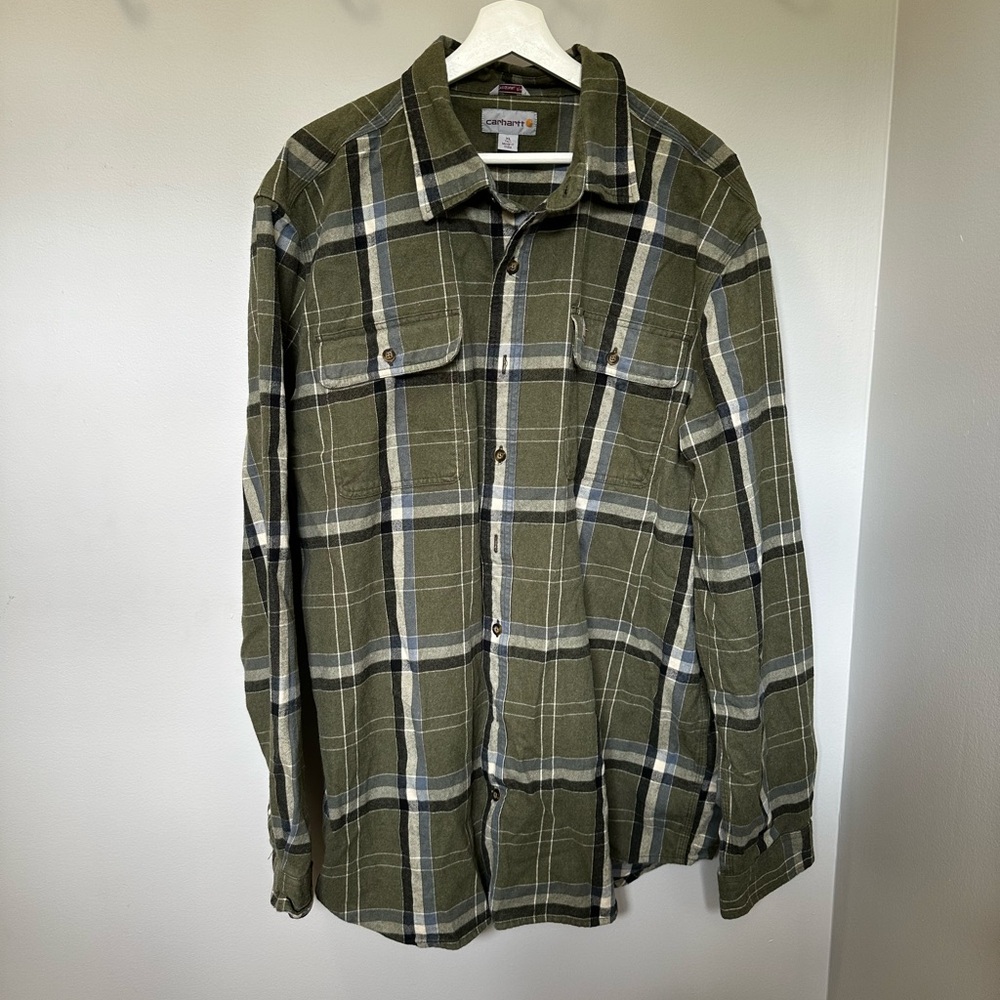 Carhartt Olive Plaid Shirt